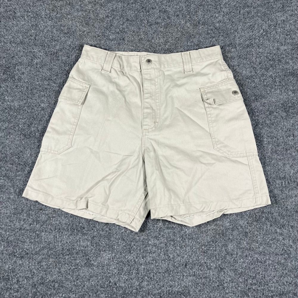 Original Clothing Shorts Womens Size 14 1/2 Khaki Tan Cargo Cotton Utility USA
